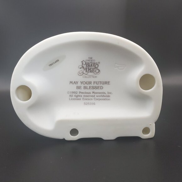 Precious Moments MAY YOUR FUTURE BE BLESSED Ceramic Collectible Figurine 1992 - Picture 5 of 6